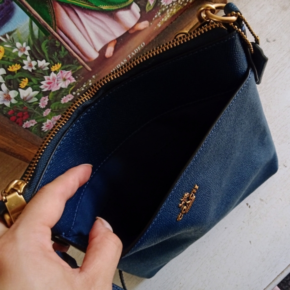 Coach Kitt Messenger Crossbody Bag Deep Blue - Picture 4 of 12